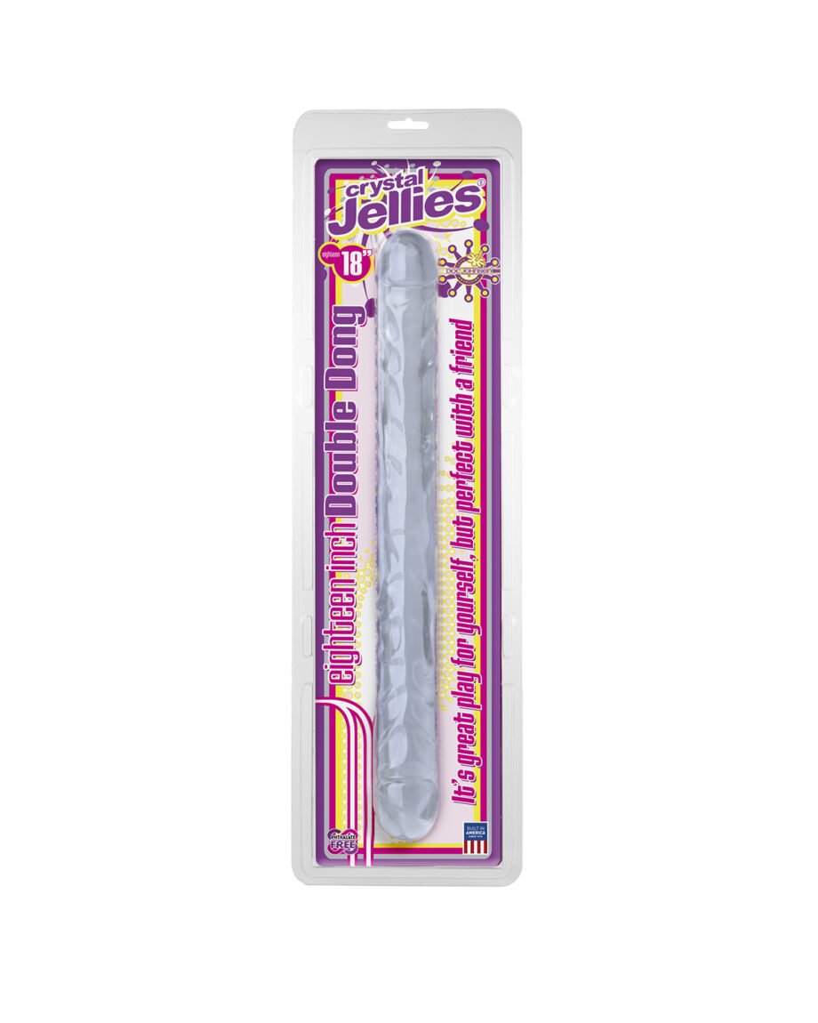 Crystal Jellie 18″ Double Dong