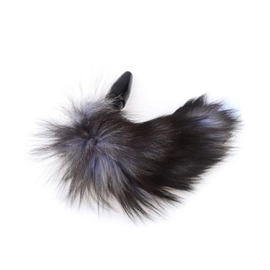 Grey Fox Tail Butt Plug