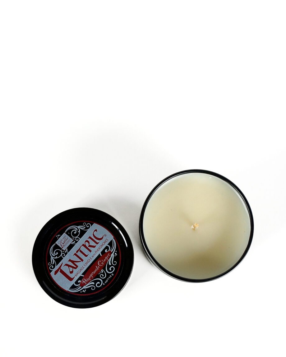 Tantric Soy Candle w/Pheromones — Pomegranate Ginger