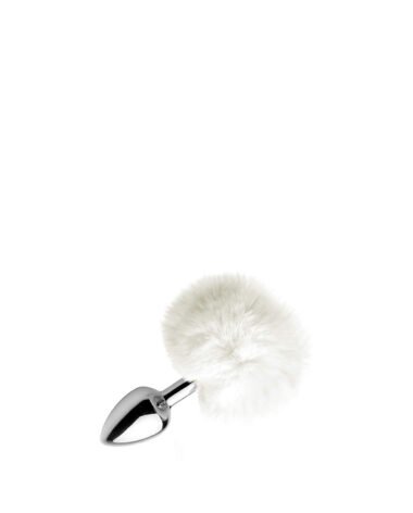 Fluffy Bunny Tail Anal Metal Butt Plug